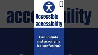 Thumbnail: Can initials and acronyms be confusing [mobile]