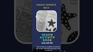 Thumbnail: Beach Activity Book for Children Aged 3 to 5 - Now available for sale
