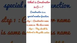 Thumbnail: What is Constructor in C++ Programming in Tamil