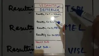 Thumbnail: Vedanta Demerger 1:1:1:1#vedantademerger #ytshorts #youtubeshorts #stockmarket