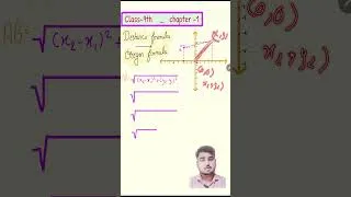 Thumbnail: derive origin formula from diatance formula l class 9 l maths l #class9maths #class9 #coordinate