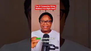 Thumbnail: Top AI Companies Hiring Medical Pros Right Now!