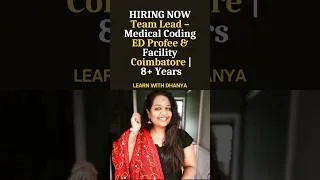 Thumbnail: ##learnwithdhanya #shortvideo #shortsfeed #shortsviral #medicalcodinginterview #cpcexampreparation