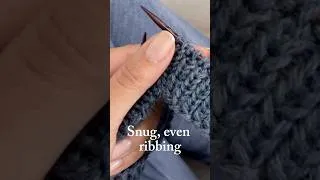 Thumbnail: Perfect knit ribbing!  Give it a try and let me know what you think! #knittingtips #knittingtutorial