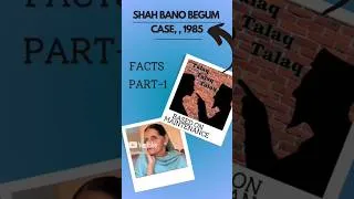 Thumbnail: Shah bano begum case | Facts & Judgement |Landmark judgement of Supreme Court| #rights  #history