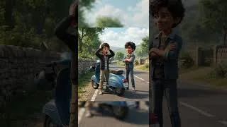 Thumbnail: “Scooty Wale Nawab” 🛵😂