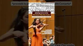 Thumbnail: playing more notes the more i like the music | Leia Zhu - Sibelius Violin Concerto in Macao