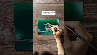 Thumbnail: My new oil painting “Portrait of a hummingbird” #artshorts