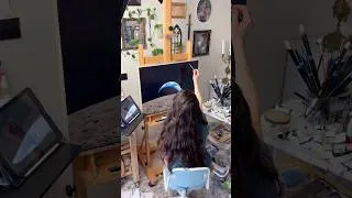 Thumbnail: My Artemis 2 inspired oil painting #artshorts #artemis #nasa