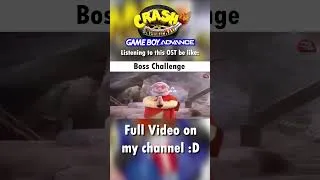 Thumbnail: Listening to Crash Nitro Kart (Game Boy Advance) OST be like: #shorts