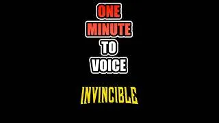 Thumbnail: ONE MINUTE TO VOICE Invincible! #invincible