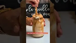 Thumbnail: Creamy Iced Coffee at Home ☕ | Easy Café-Style Recipe #shorts