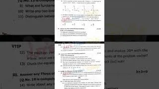 Thumbnail: 11th Physics 1st Mid-Term Question Paper #std11physics #midterm2026