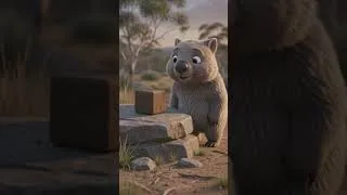 Thumbnail: Wombat की पॉटी क्यूब के आकार की क्यों होती है? 🤯 | Amazing Animal Facts #shorts
