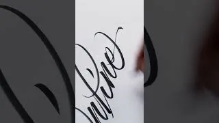 Thumbnail: I'm teaching an online lettering workshop  #calligraphy #calligrphylearning #lettering