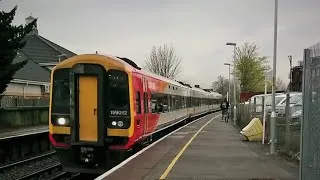Thumbnail: Totton Station - 22/04/2016 - SWT's Class 159 passes