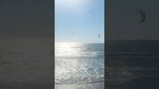 Thumbnail: 🌬️ Kitesurfing Paradise in Rhodes! 🏄‍♂️ #shorts #Kitesurfing #Rhodes