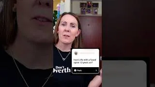 Thumbnail: Answering your questions about being 13 years post Scoliosis surgery! #scoliosis #scoliosissurgery
