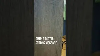 Thumbnail: Simple outfit. Strong message.