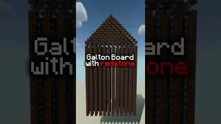 Thumbnail: Normal distribution with redstone! #minecraft #maths #statistics #computerscience