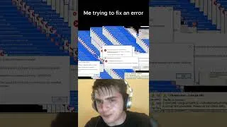 Thumbnail: Me trying to fix an error 😎 #chillguy #viral