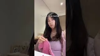 Thumbnail: when I hear "crochet is boring" 😟