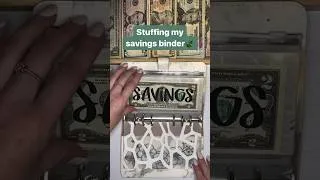 Thumbnail: Stuffing my savings binder🍃 #cashstuffing #thankfulthursday