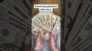 Thumbnail: Count my Etsy paycheck #3 for December 💛#cashstuffing #thankfulthursday