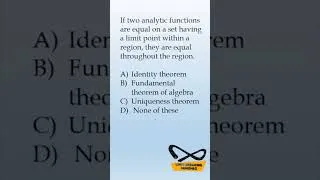 Thumbnail: Complex analysis MCQ | Named theorem | PGTRB preparation | Competitive exams | LBT