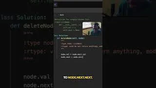 Thumbnail: Delete Node in a Linked List — The Trick That Makes It O(1) (LeetCode 237) #lindorcodes #leetcode