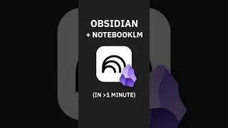 Thumbnail: NotebookLM + Obsidian (in under 1 minute)