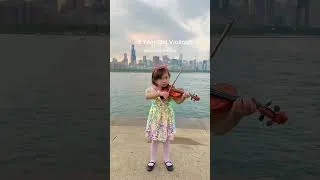 Thumbnail: 3 Year Old Violinist Plays London Bridge on Lake Michigan 🎻