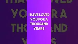 Thumbnail: "i have died every day waiting for you" christina perri - a thousand years (lyrics)