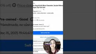 Thumbnail: Thrift Flip: Sell Handmade Sweaters FAST! #shorts