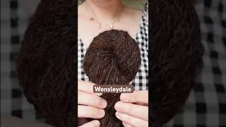 Thumbnail: Spinning some raw Wensleydale wool into a 100g hank of yarn #spinningyarn #farmtoyarn #handspunyarn