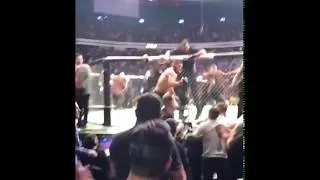 Thumbnail: Khabib V McGregor post fight chaos from outside the ring!