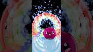 Thumbnail: 🌈🫧Rainbow Slide at the Bubble Park! #babysensory
