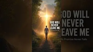 Thumbnail: God Will Never Leave Me #trustgod
