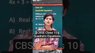 Thumbnail: 🚀 CBSE Class 10 Maths | Quadractic Equations | Complete Chapter | NCERT 2026-27 | Practice Questions