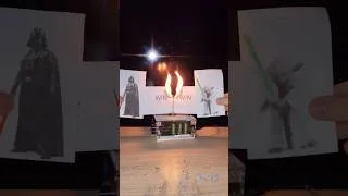 Thumbnail: Battle: Darth Vader vs Yoda 🔥 #paper #experiment #teslacoil #fire