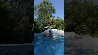 Thumbnail: Pool time with Tobby! #dog  #chronicillness #mecfs