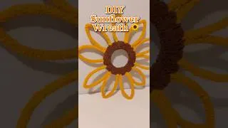 Thumbnail: Easy DIY Sunflower 🌻 Wreath! #shorts #diy #dollartree