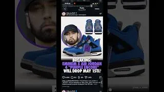 Thumbnail: EMINEM AND JORDAN BRAND ARE BACK WITH THE JORDAN 4 PURPLE ENCORE!!!