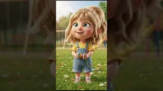 Thumbnail: A young girl is flying a kite in the park.