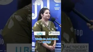 Thumbnail: Factocert Placement Drive at LLRI | Student Career Opportunities | Bangalore #shorts #placementdrive