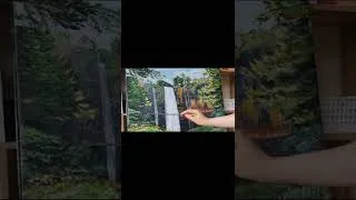Thumbnail: "Waterfall" Acrylic Painting #shorts