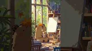 Thumbnail: Lofi summer vibes ~ Fresh Lofi to Brighten Your Day 🌿 Capybara so cute