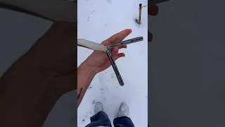 Thumbnail: ignore the ending 💀 #balisong #balisongtricks #butterflyknife #skills
