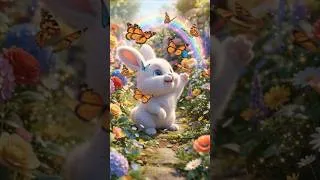 Thumbnail: Happy Bunny Hop! 🐰🌸 | Fun Kids Rhymes #shorts