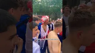 Thumbnail: England Fans Celebrate Early in London Before Euro Cup Final vs. Spain! #Shorts